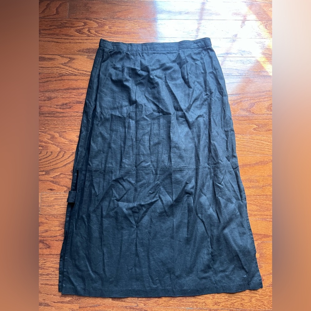 Passport Black Maxi Skirt